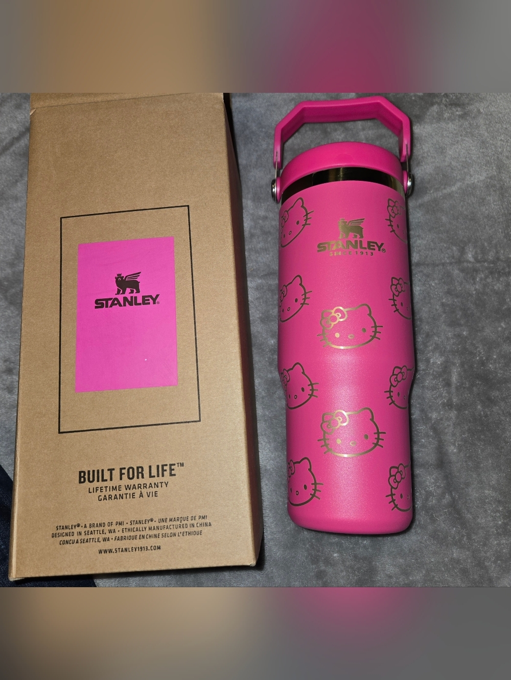 Stanley Hello Kitty Pink Travel Tumbler 30 Oz